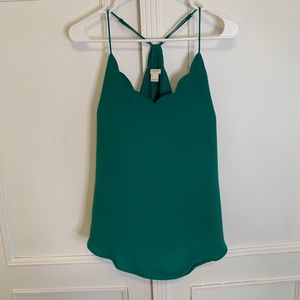 JCrew Scalloped Tank